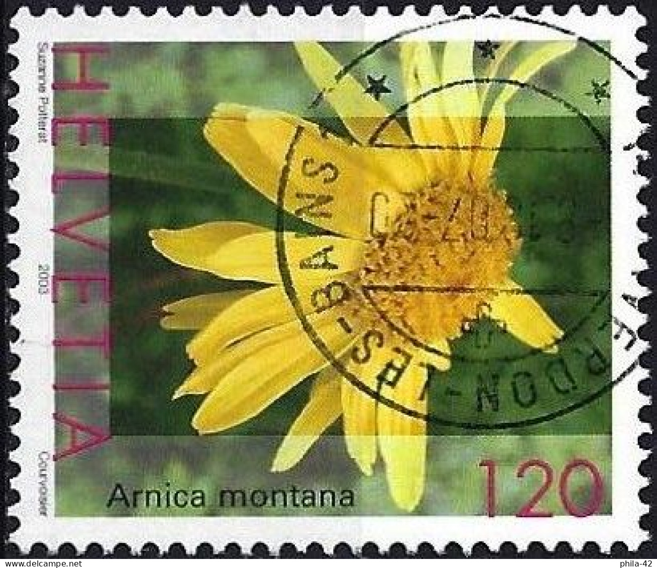 Switzerland 2003 -  Mi 1823 - YT 1748 ( Medicinal Plant : Arnica Montana ) - Medicinal Plants