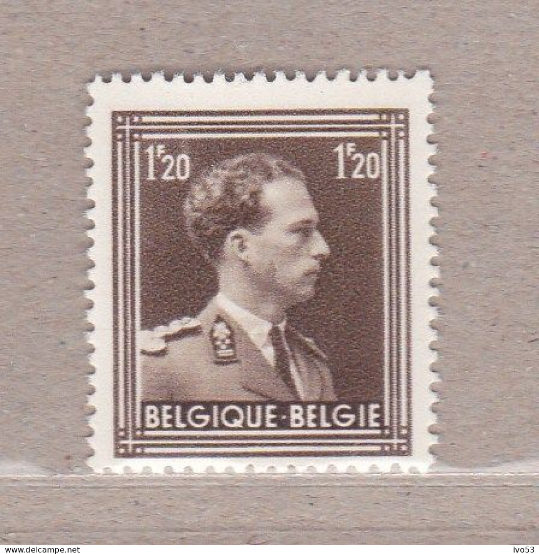 1951 Nr 845** Zonder Scharnier.Leopold III,open Kraag.OBP 2,25 Euro. - 1936-1957 Col Ouvert