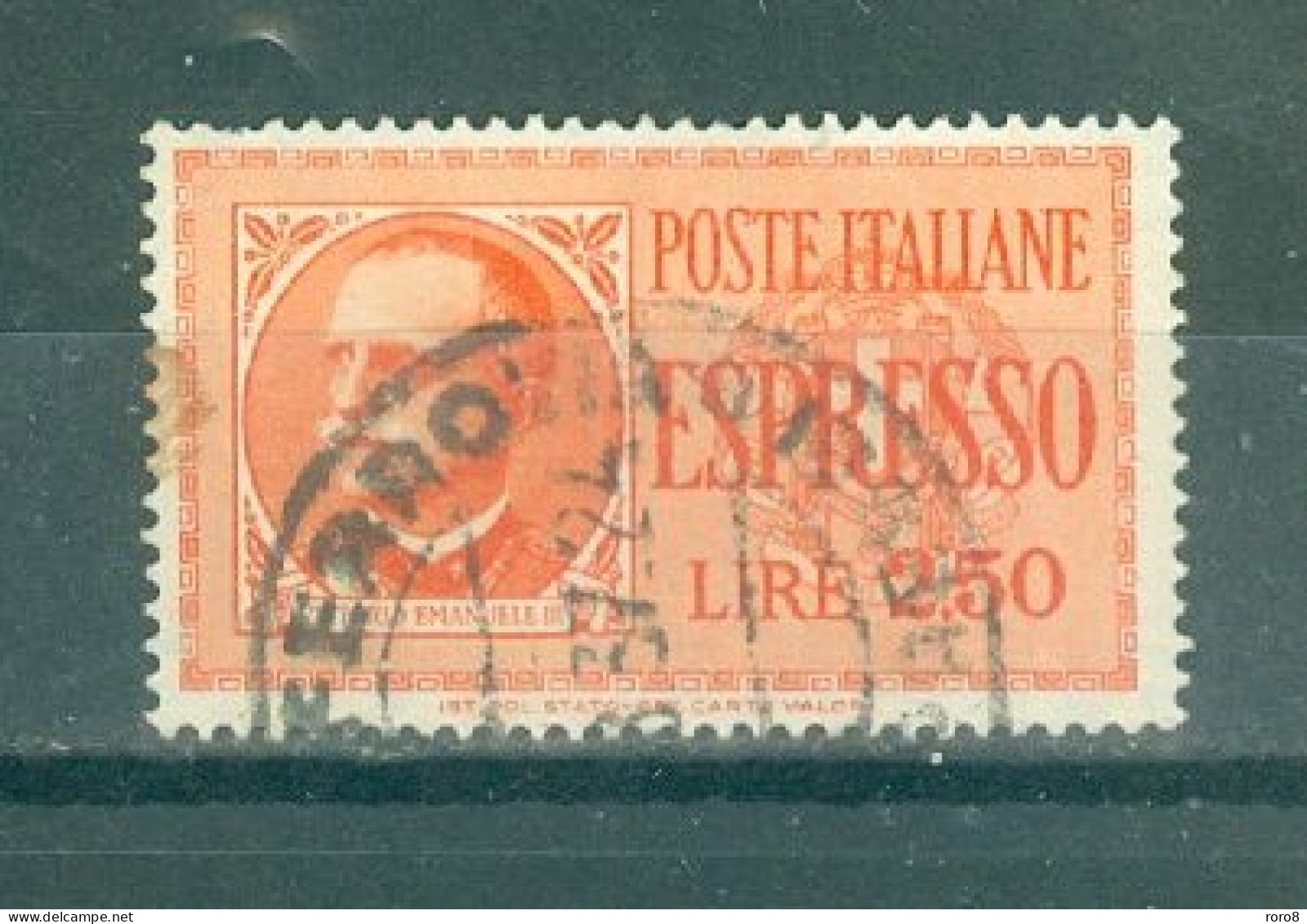 ITALIE - TIMBRES POUR LETTRES PAR EXPRES N°20 Oblitéré - Victor-Emmauel III. - Express Mail