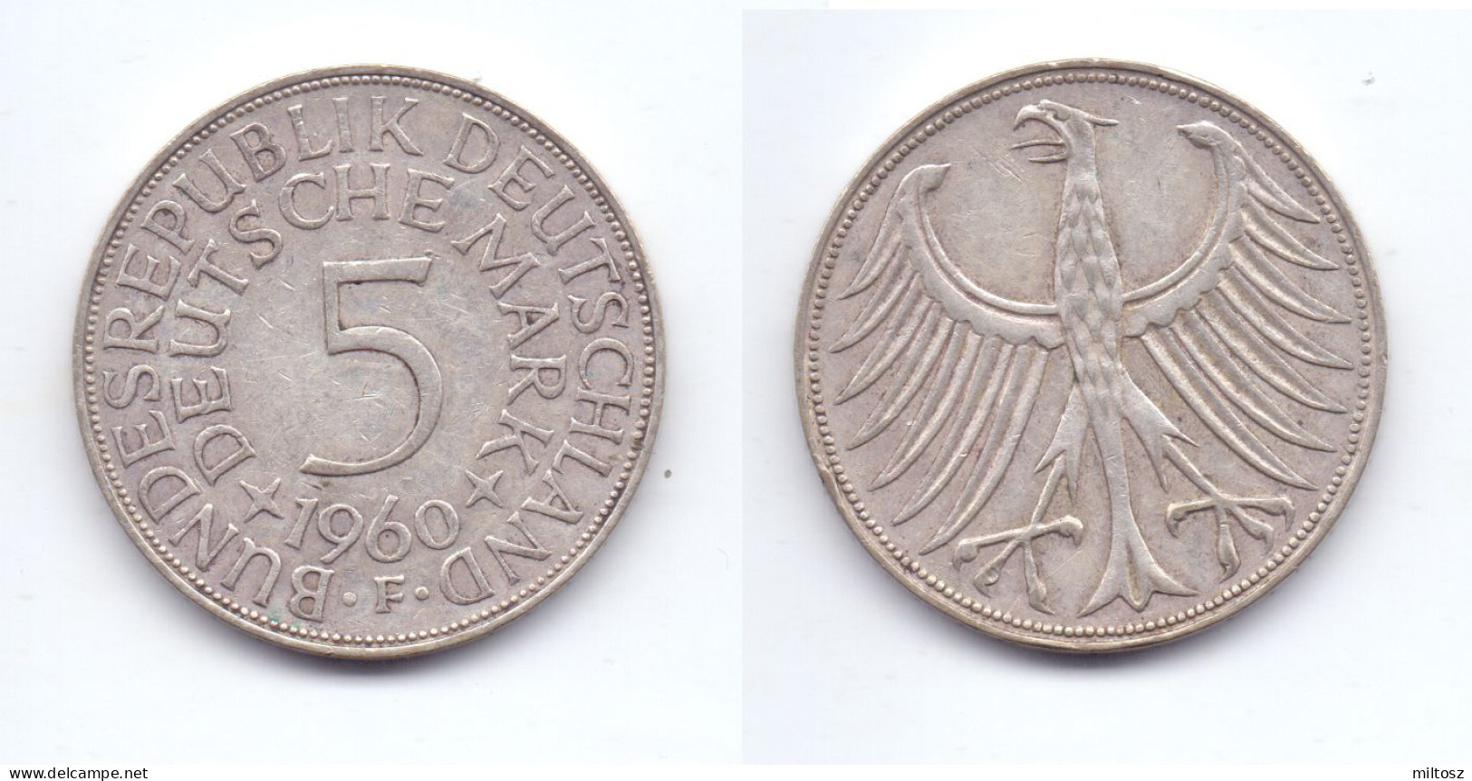 Germany 5 Mark 1960 F - 5 Mark