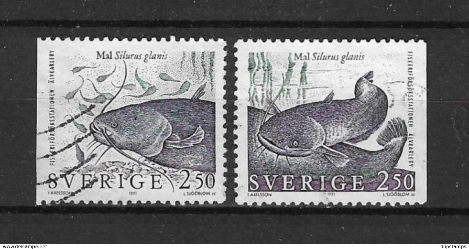Sweden 1991 Fish Y.T. 1631/1632 (0) - Oblitérés