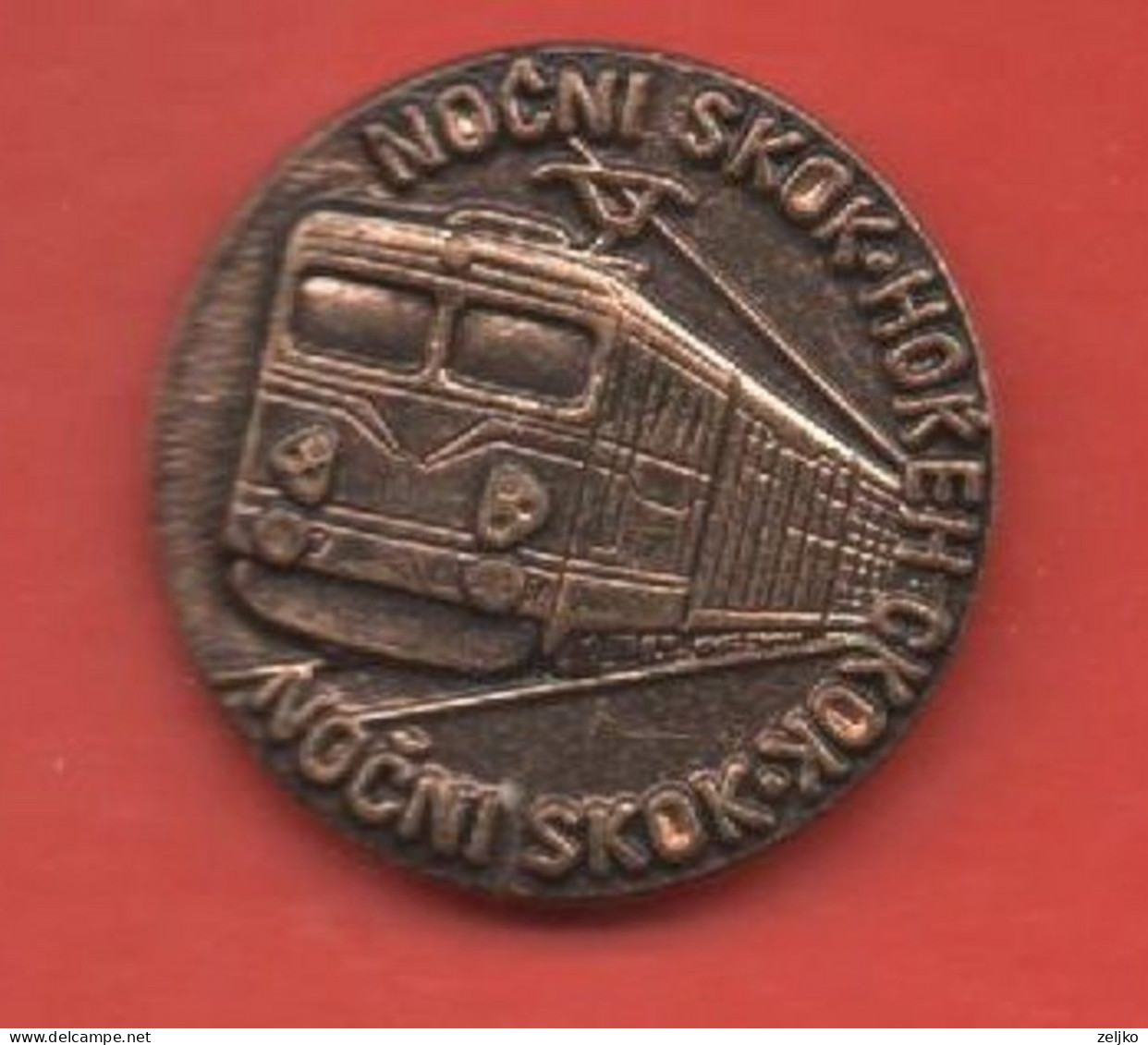 Yugoslavia, Railways, Nocni Skok - Night Jump, Train - Transports