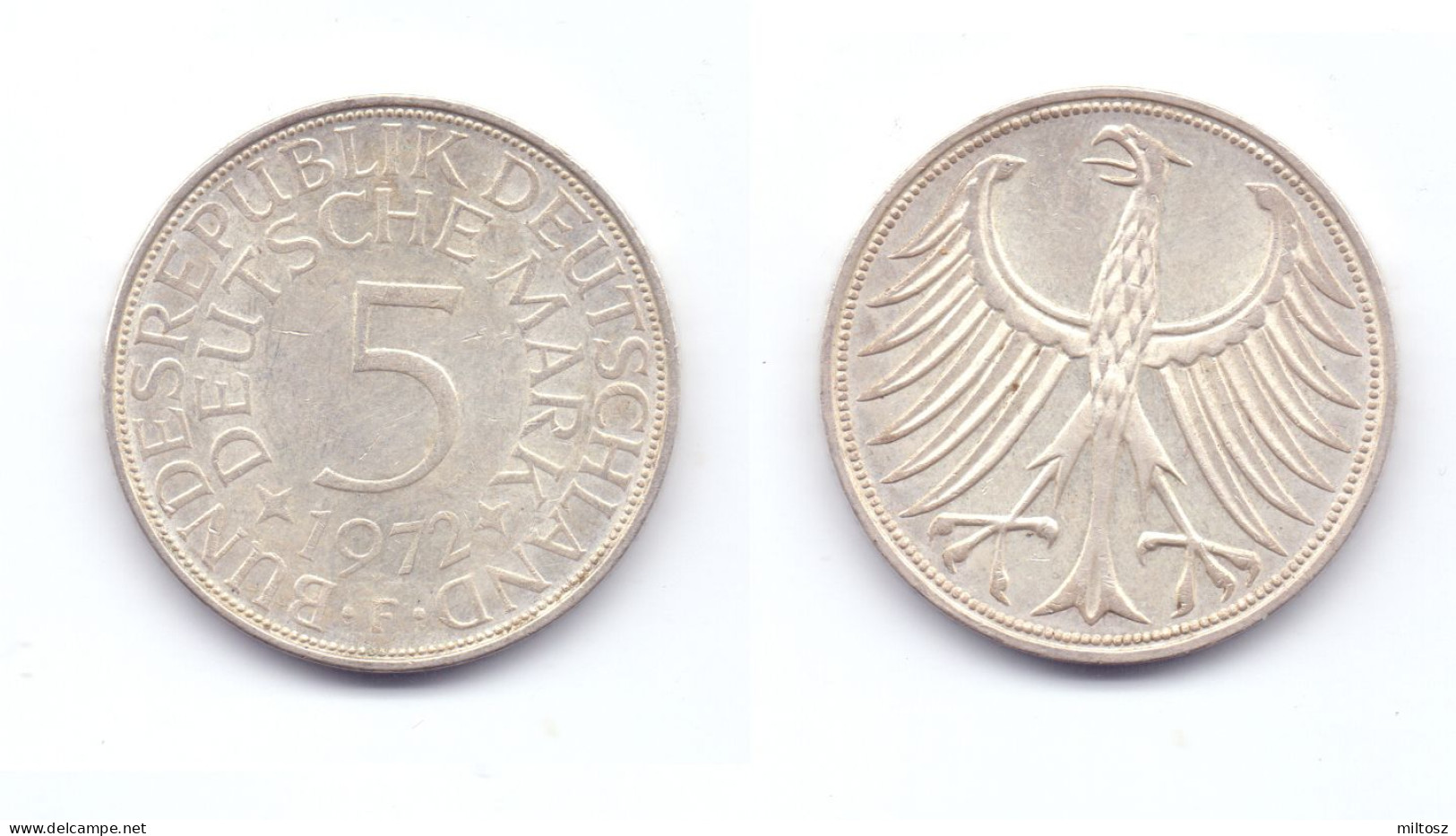 Germany 5 Mark 1972 F - 5 Marchi