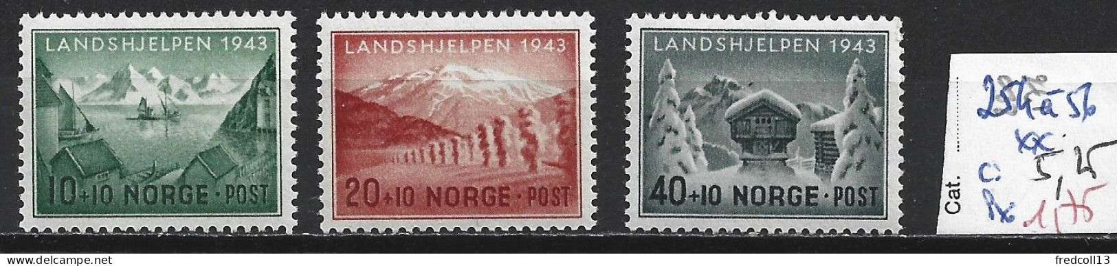 NORVEGE 254 à 56 ** Côte 5.25 € - Unused Stamps