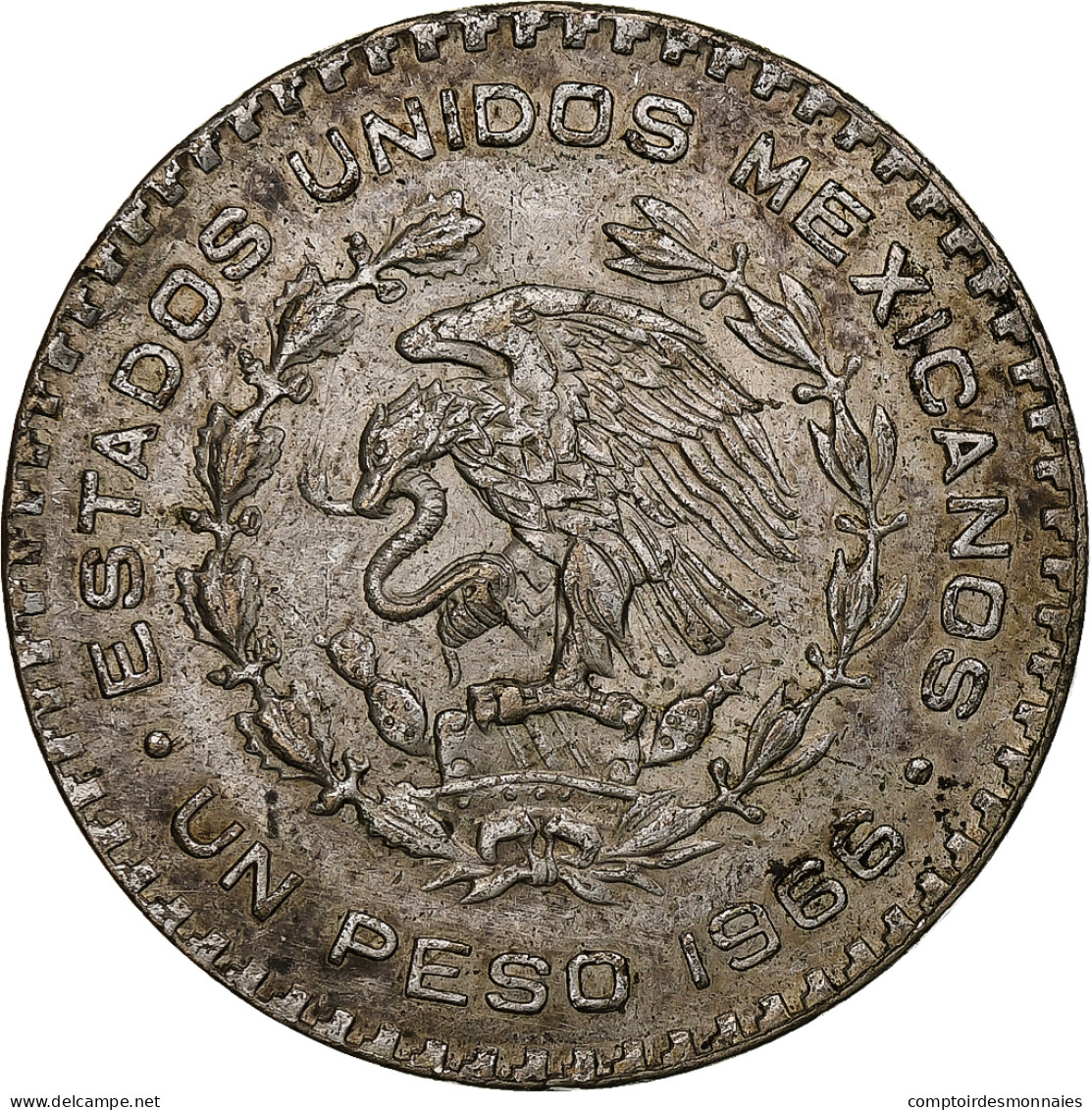 Mexique, Peso, 1966, Mexico City, Argent, SUP, KM:459 - México