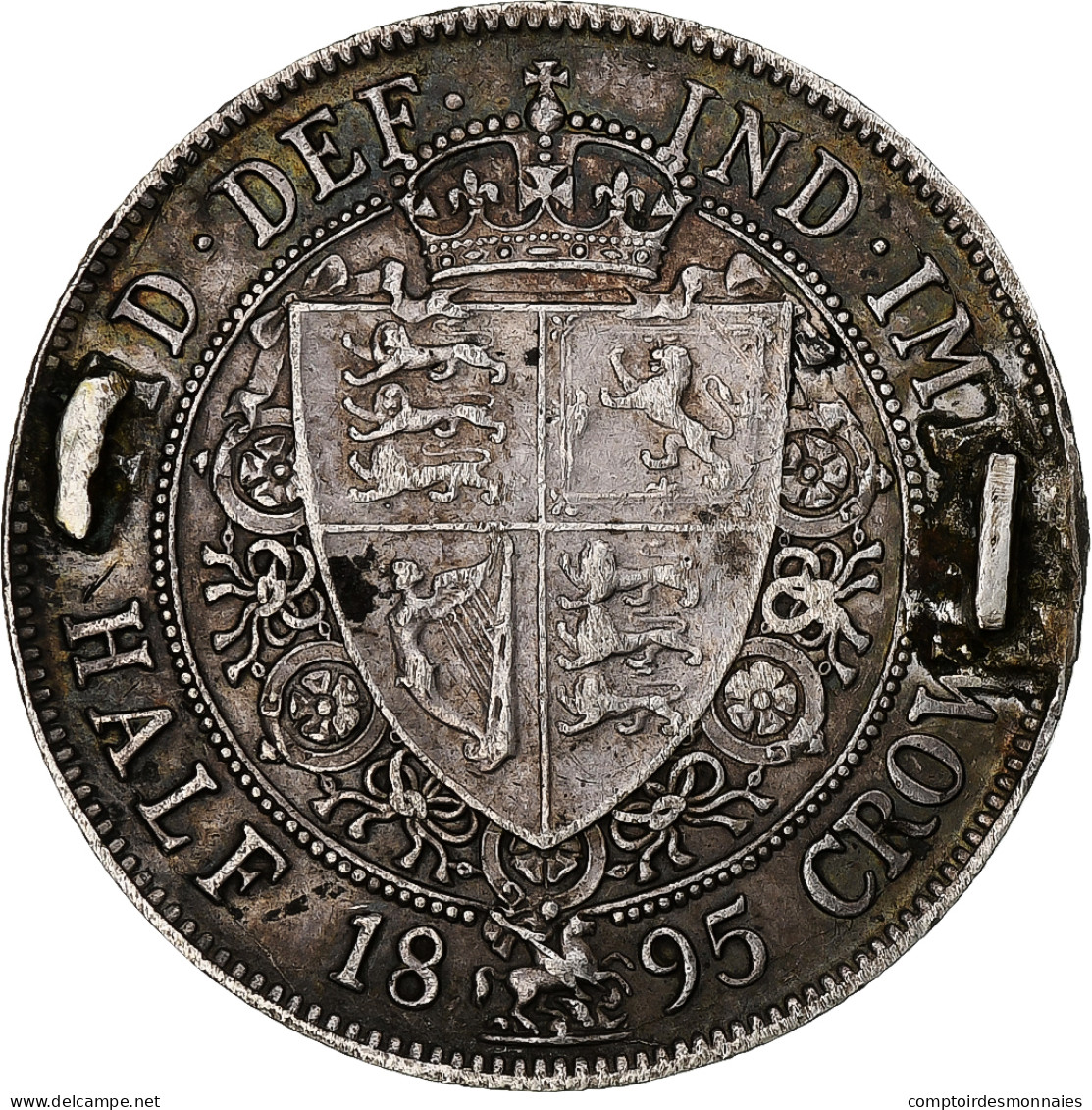 Grande-Bretagne, Victoria, 1/2 Crown, 1895, Londres, Argent, SUP - K. 1/2 Crown