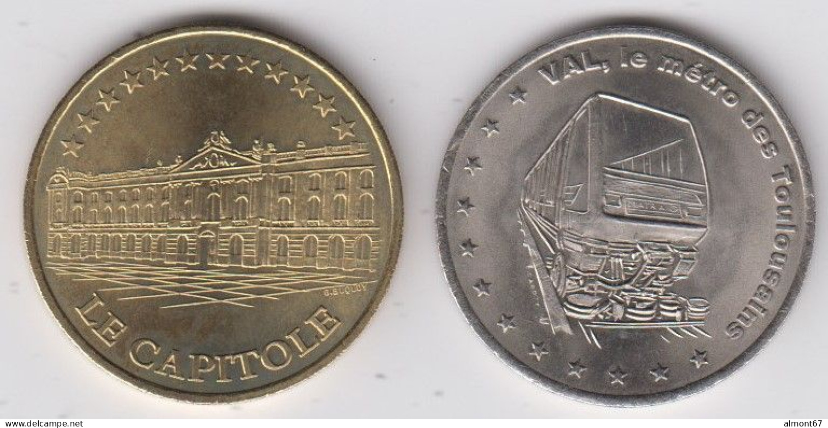 Toulouse - 1 Euro Et 2 Euro  1998 - Euros De Las Ciudades