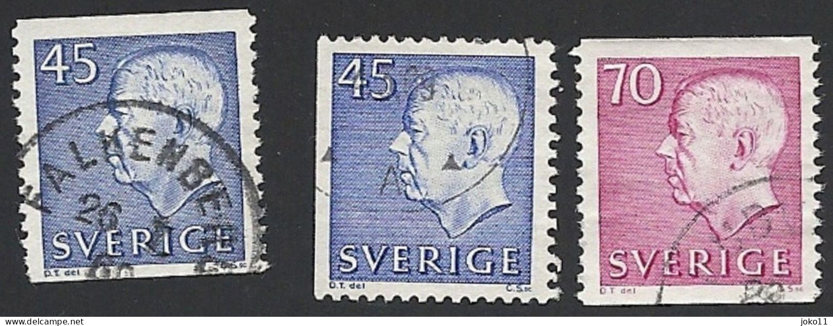 Schweden, 1967, Michel-Nr. 586-587 A+D, Gestempelt - Gebraucht