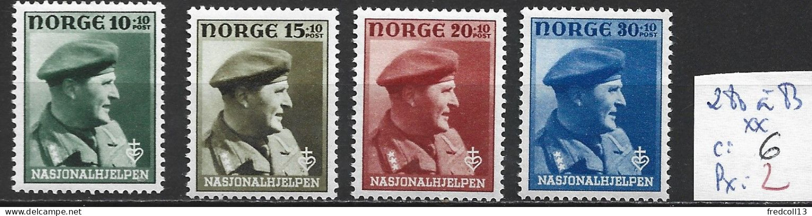 NORVEGE 280 à 83 ** Côte 6 € - Unused Stamps