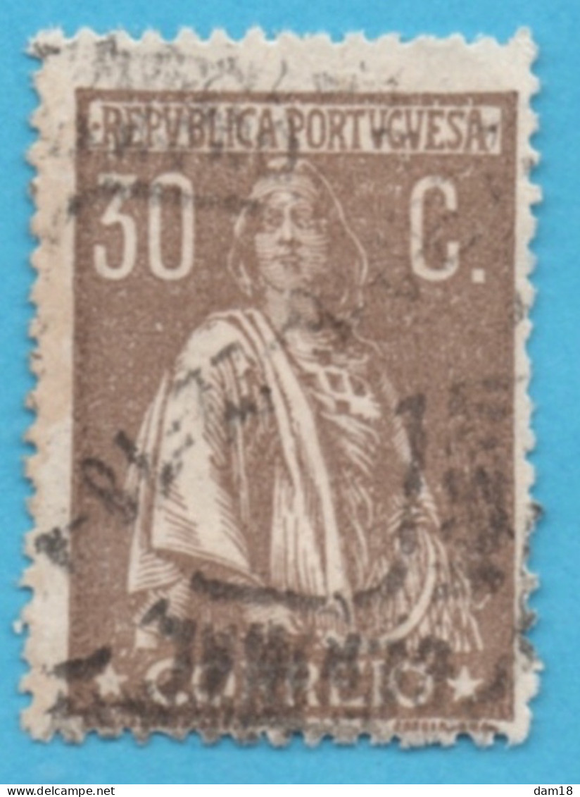 PORTUGAL N° 247 A (YT) 30 C. BRUN DENTELE 15X14 COTE YT 32,00 EUROS - Oblitérés