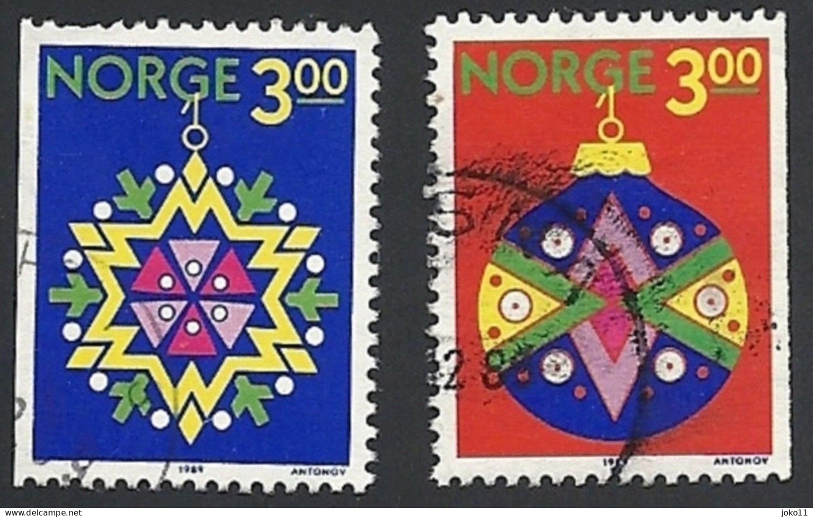 Norwegen, 1989, Mi.-Nr. 1035-1036, Gestempelt - Usados