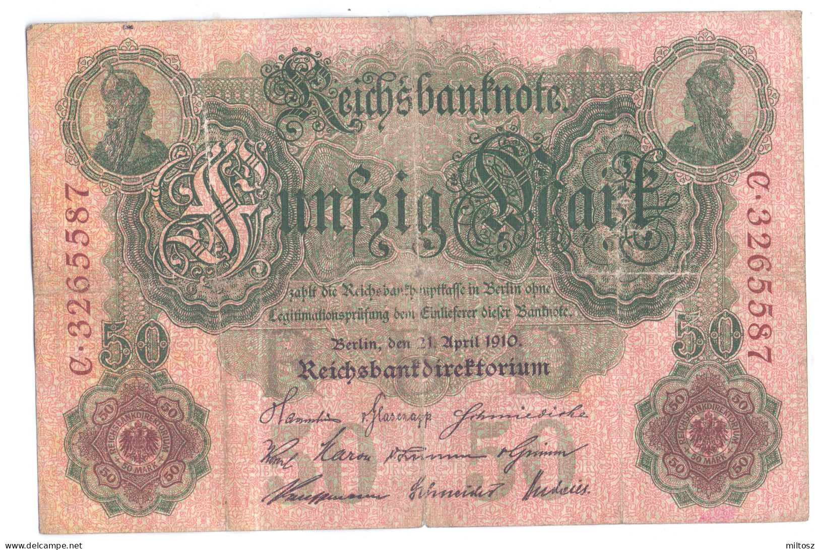 Germany 50 Mark 1910 (7 Digits) - 50 Mark