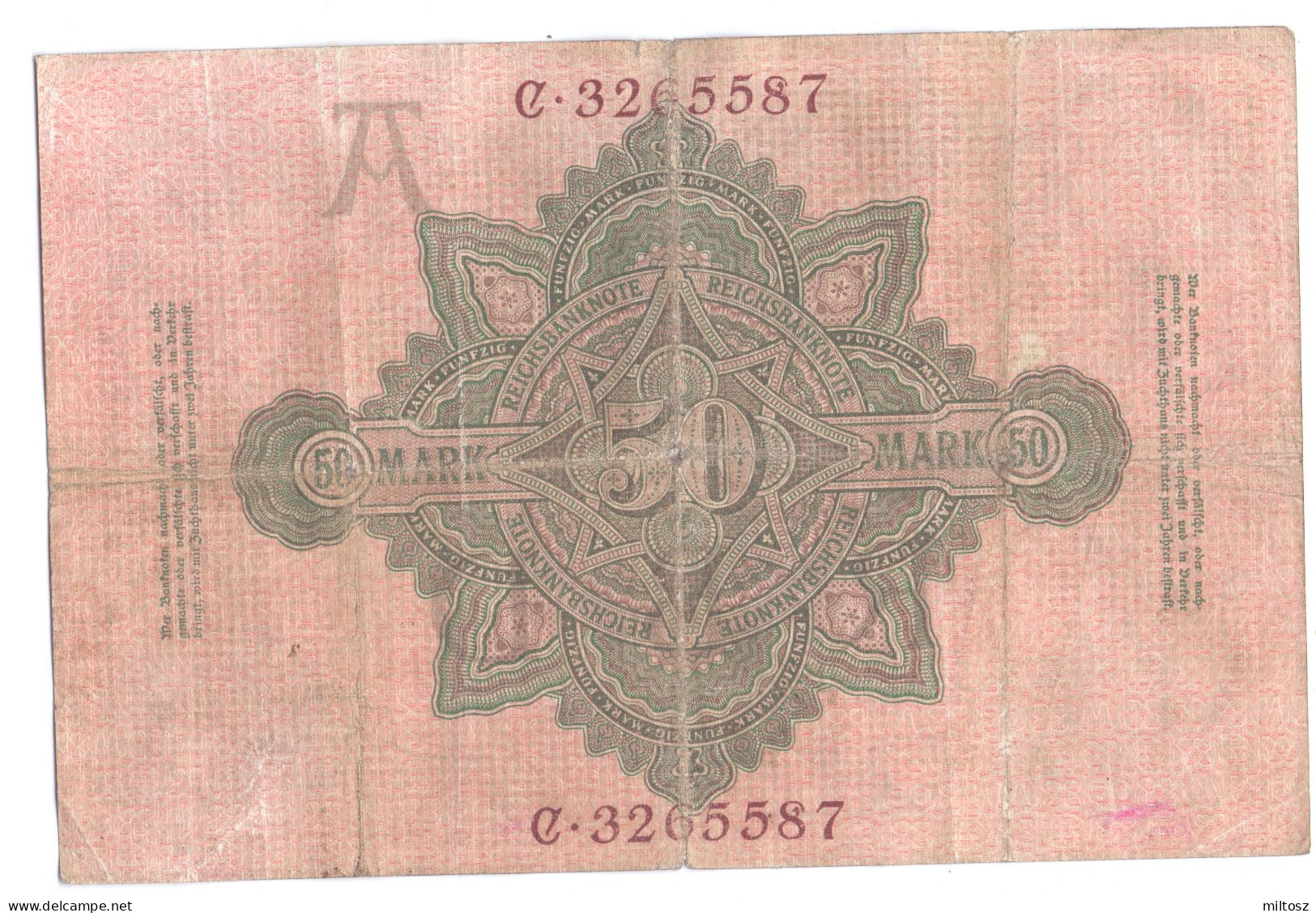 Germany 50 Mark 1910 (7 Digits) - 50 Mark