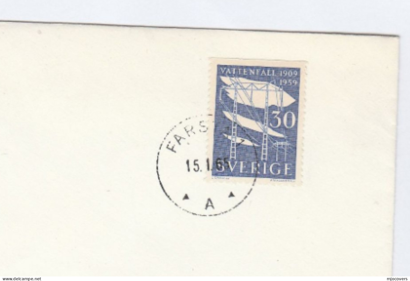 ELECTRIC POWER 1965 Sweden COVER Stamps Electricity Energy - Electricité