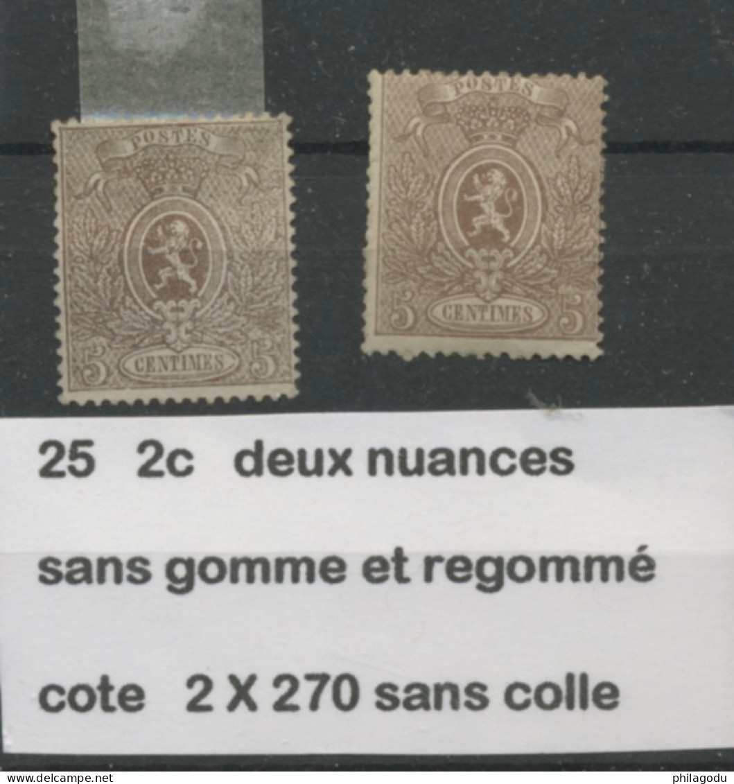 22 (*) Réparé Hersteld   Cote 170,- € - 1866-1867 Coat Of Arms