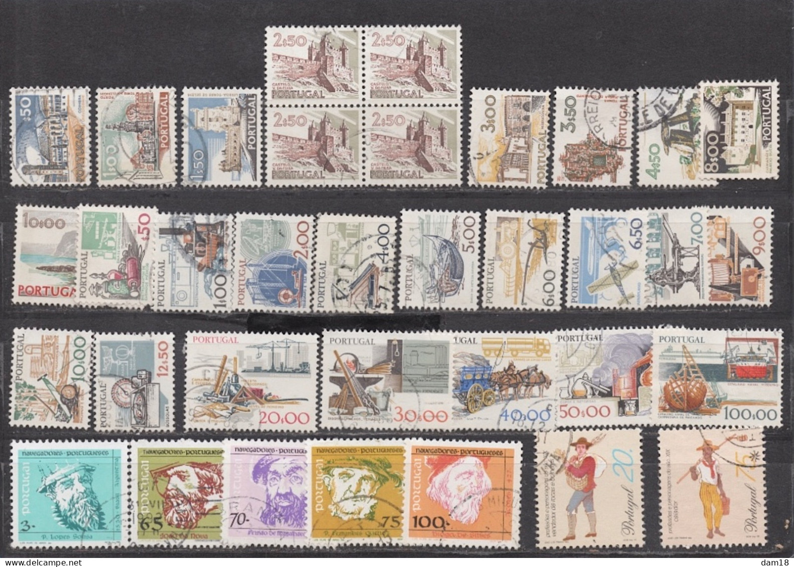 PORTUGAL COLLECTION DE 72 TIMBRES DIVERS VOIR 2 PHOTOS - Sammlungen