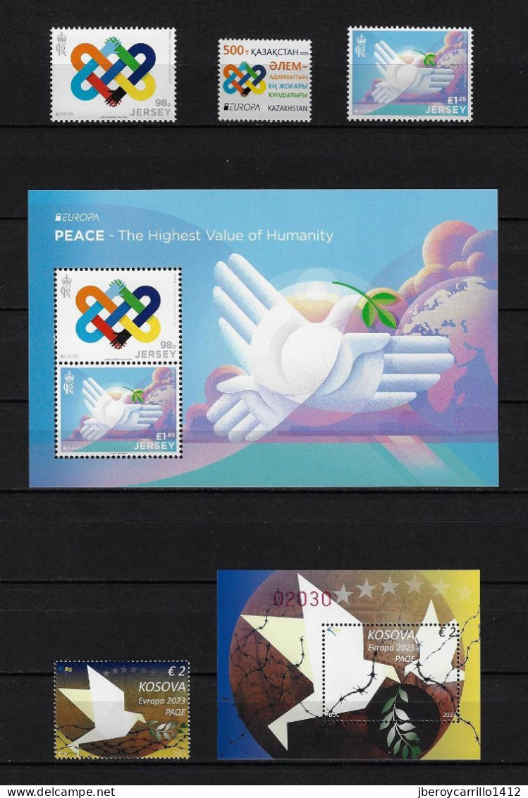EUROPE 2023-"PEACE.-The highest value of humanity"-COMPLETE COLLECTION+COMPLEMENTARIES for EDIFIL SUPPLEMENTS and OTHERS