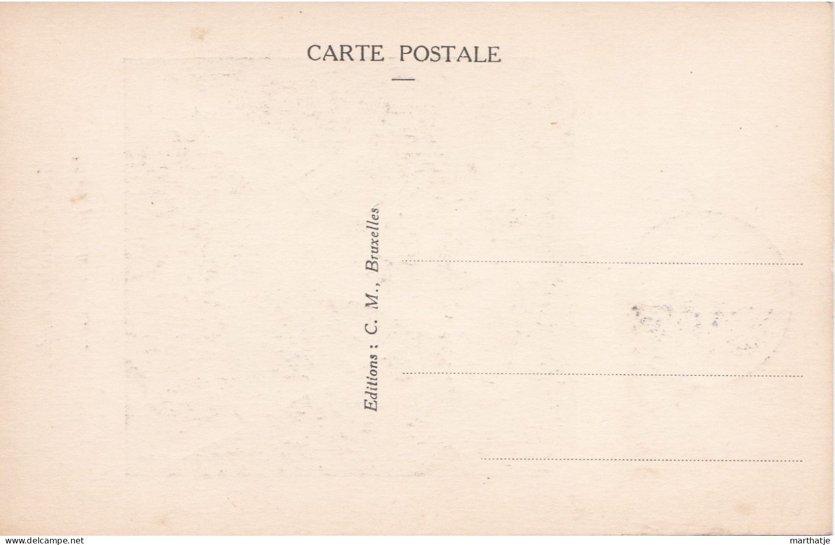 Postkaart Trahi, Meurtri, Vendu… Mais Jamais Vaincu …met Bijhorende Afgestempelde Groene Postzegel 10c - 1945 - 1934-1951