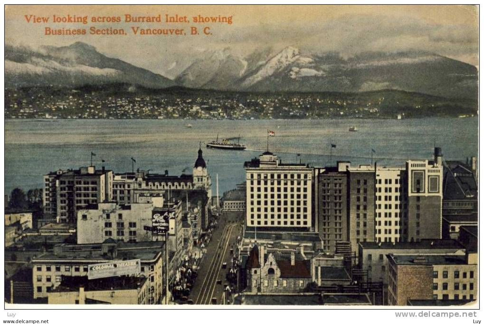 VANCOUVER, B.C. - View Looking Across Burrard Inlet, Showing Business Section, VANCOUVER, B.C. - Vancouver