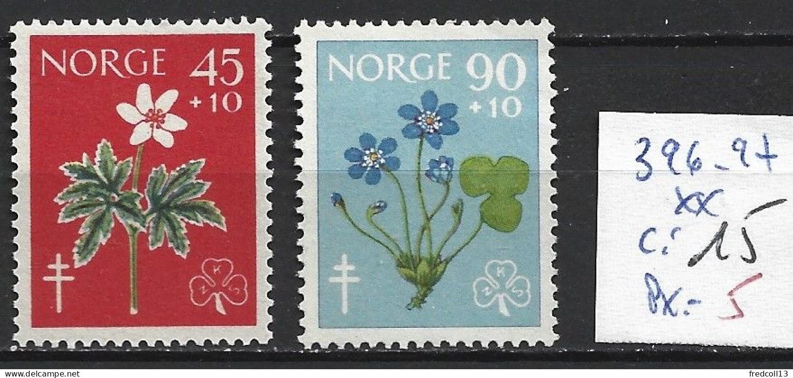 NORVEGE 396-97 ** Côte 15 € - Ungebraucht