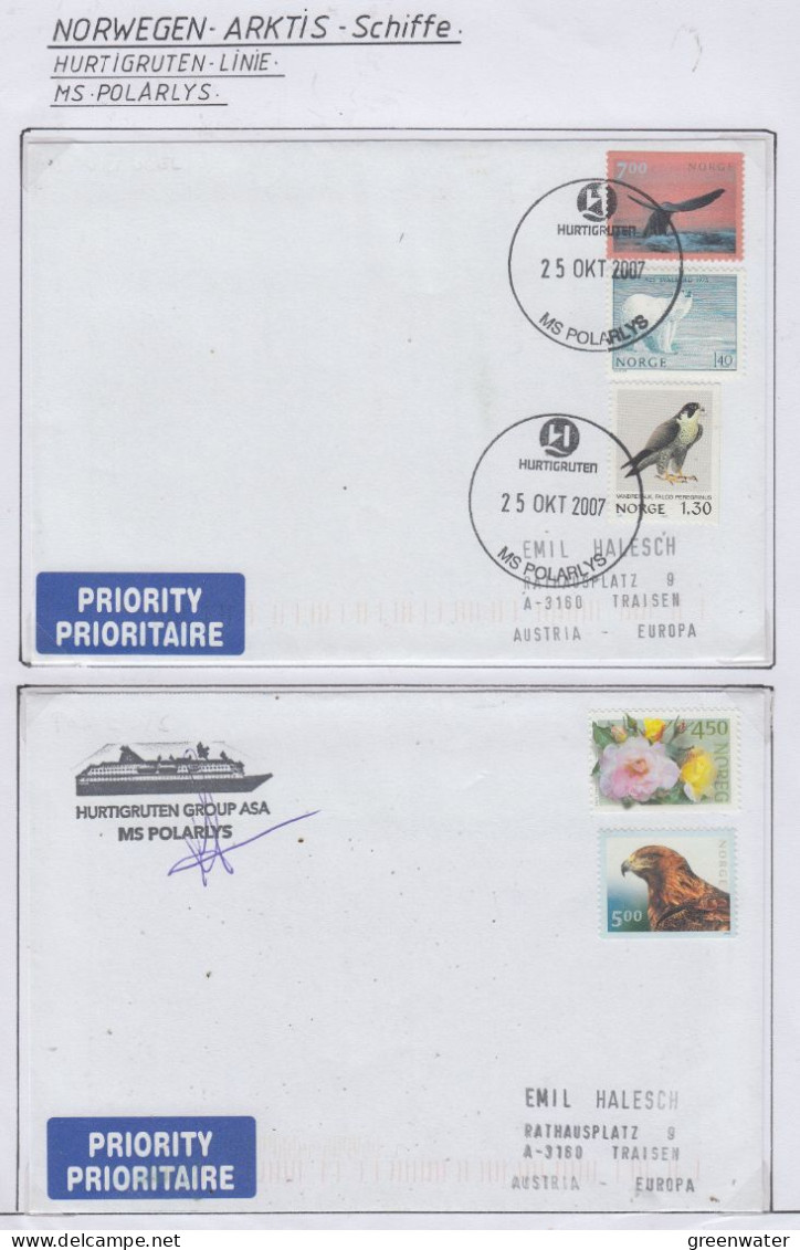 Norway Hurtigruten MS Polarlys 2 Covers (HI192) - Navires & Brise-glace