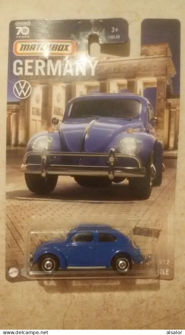 VOLKSWAGEN BEETLE KAFER COCCINELLE GERMANY - Matchbox (Mattel)