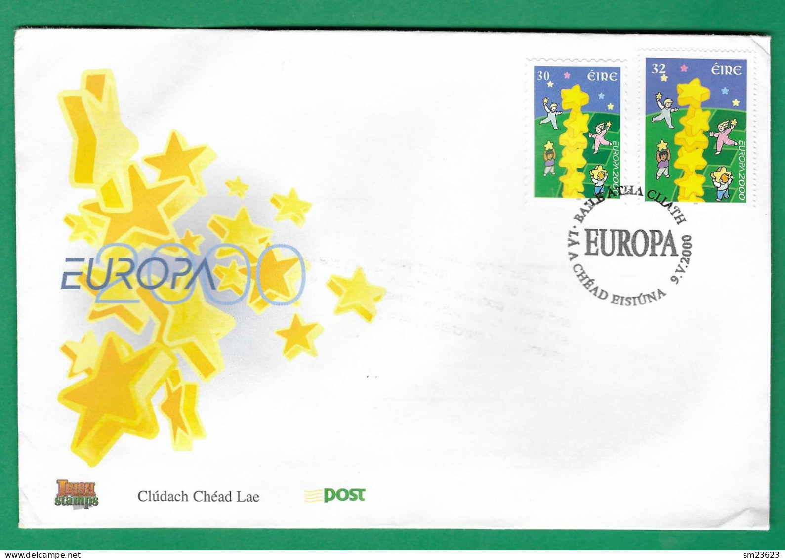 Irland / Éire  2000  Mi.Nr.1223 / 24 , EUROPA CEPT Kinder Bauen Sternenturm - FDC Chéad Eisiúna 9.V.2000 - 2000