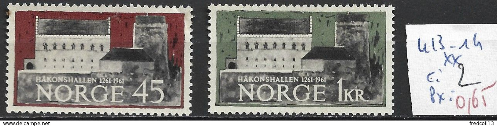 NORVEGE 413-14 ** Côte 2 € - Ongebruikt