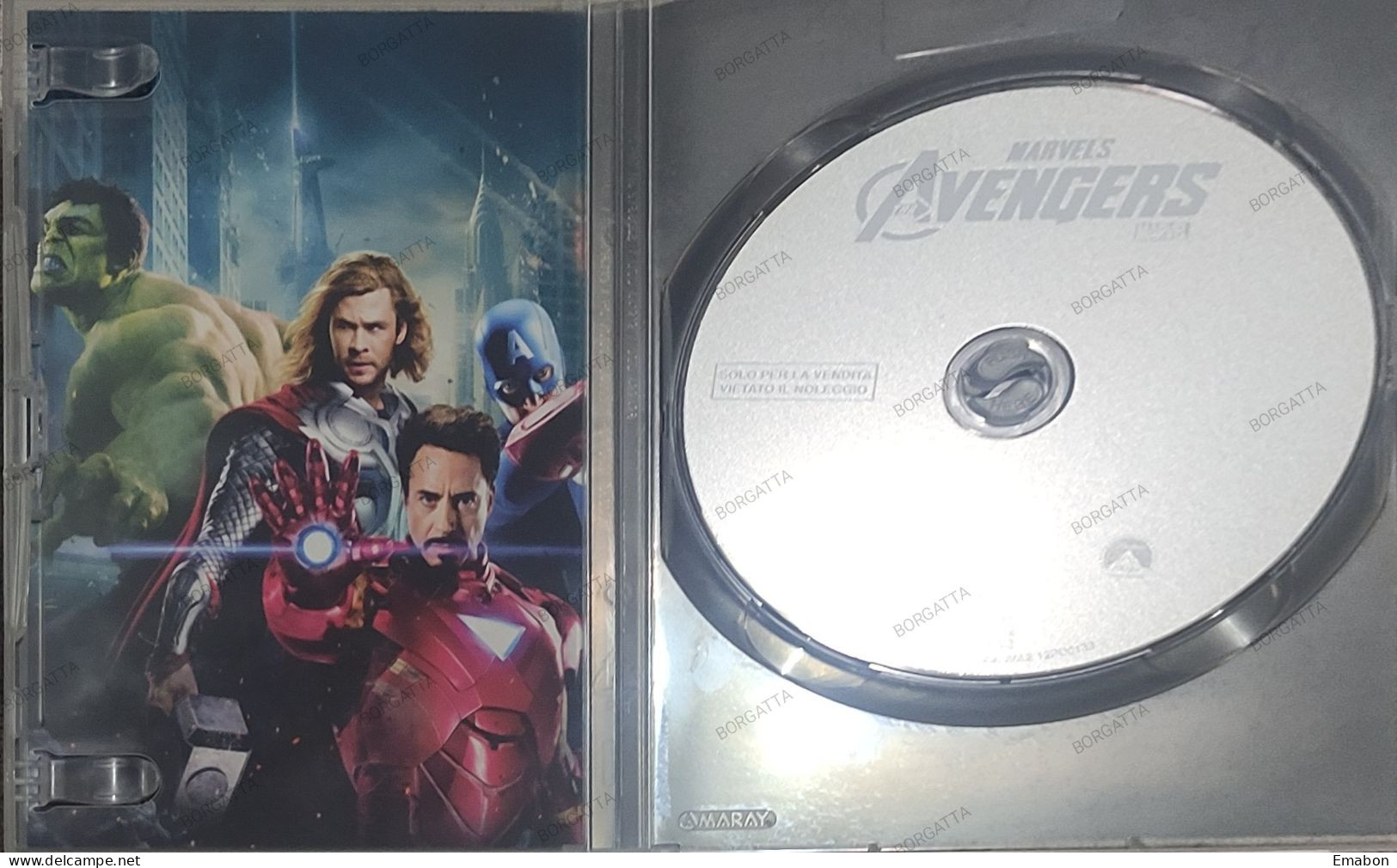 BORGATTA - FANTASCIENZA - DVD MARVELS THE AVENGERS - PAL 2 - PARAMOUNT 2012- USATO In Buono Stato - Science-Fiction & Fantasy