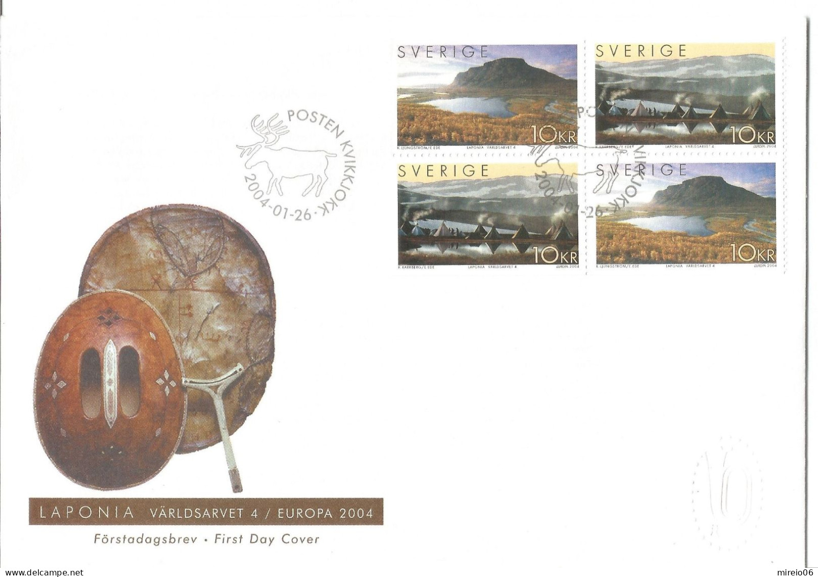 SUEDE - 2004 - FDC Europa - TB - FDC