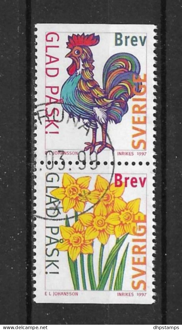 Sweden 1997 Easter Pair Y.T. 1974/1975 (0) - Used Stamps