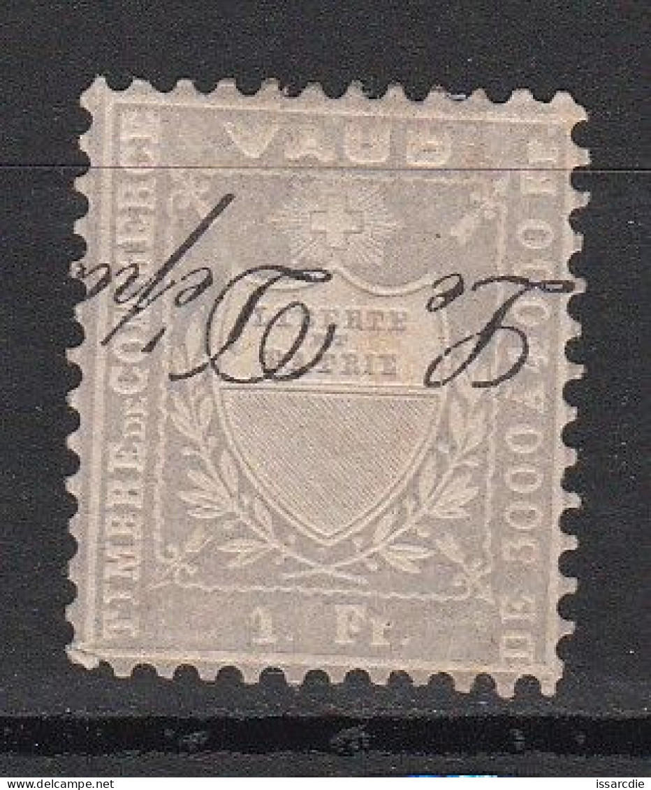 Suisse Canton De Vaud Neuf * - 1843-1852 Federale & Kantonnale Postzegels