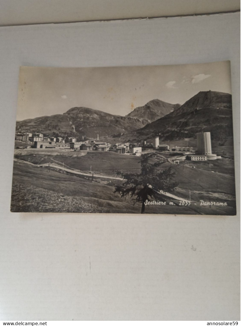 CARTOLINA: SESTRIERE M.2035 - PANORAMA - VIAGGIATA - F/G - B/N - LEGGI - Rivoli