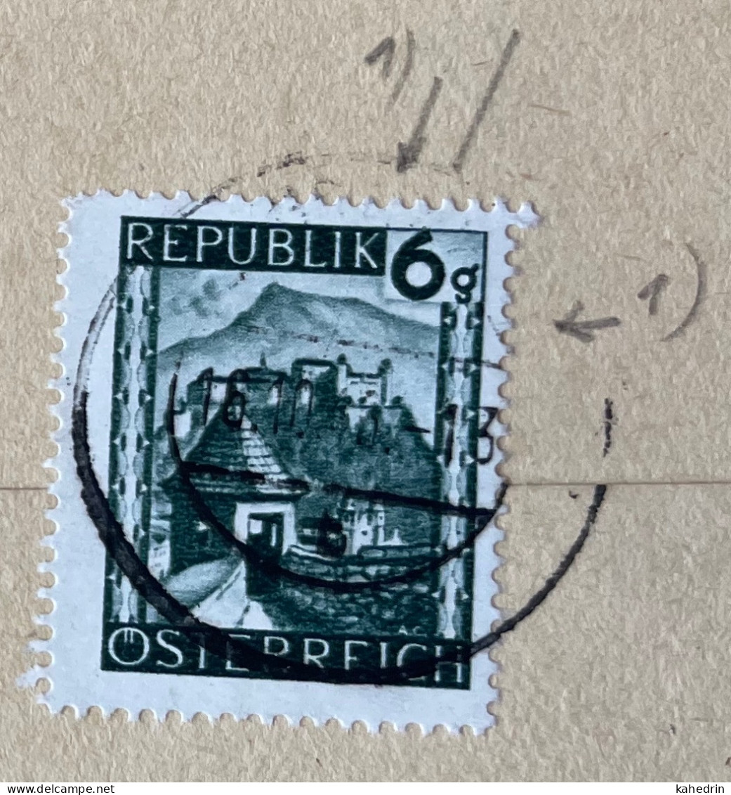 Österreich / Austria 1946, Plattenfehler / Druckzufälligkeit Mi. # 741: Senkrechter Strich Von 'K' Bis Dach - Plaatfouten & Curiosa