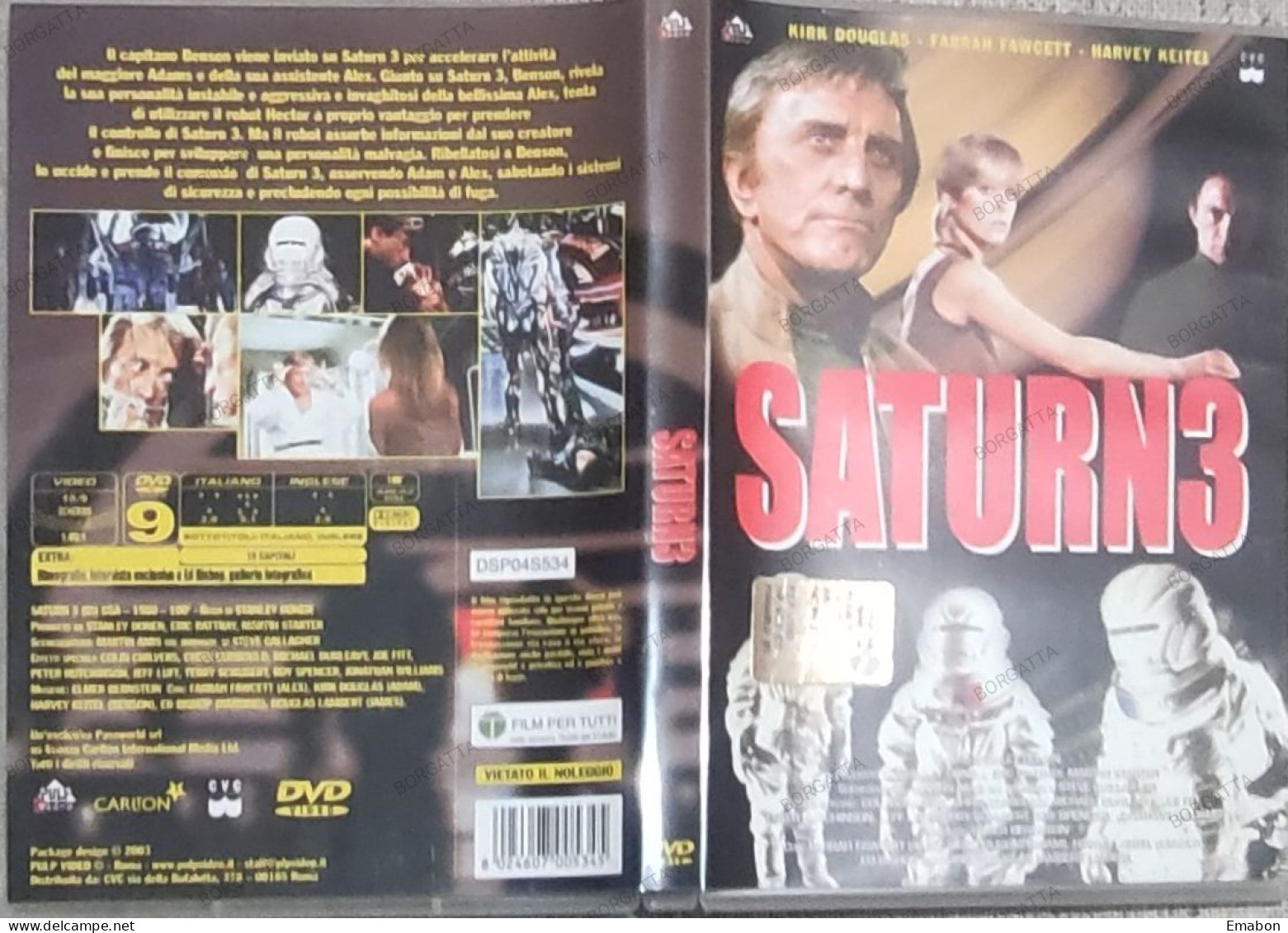 BORGATTA - FANTASCIENZA - DVD SATURN 3  - PAL 2 - PULP VIDEO 2003 - USATO In Buono Stato - Sciencefiction En Fantasy