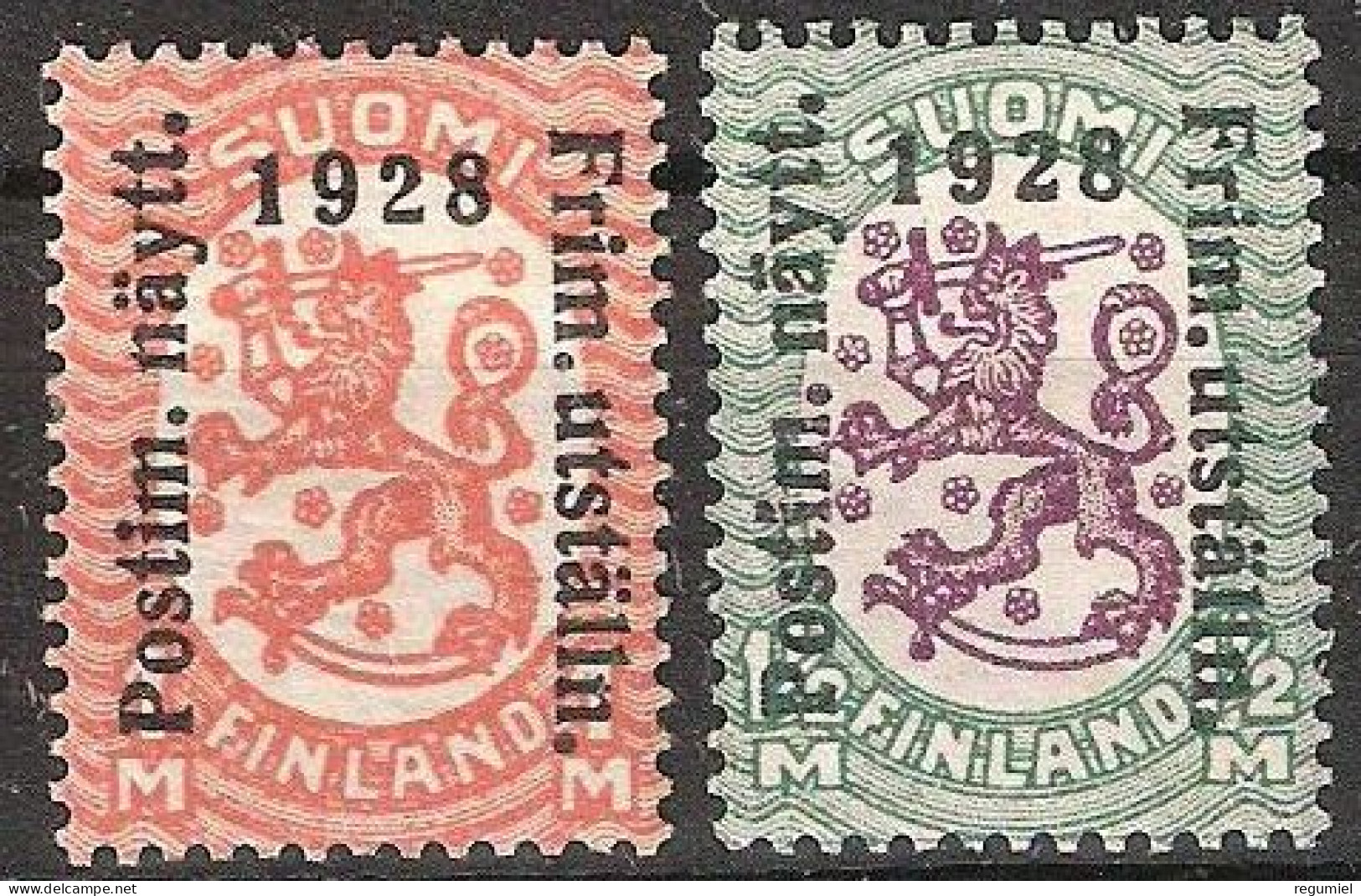 Finlandia 0134/135 * Charnela. 1928 - Neufs