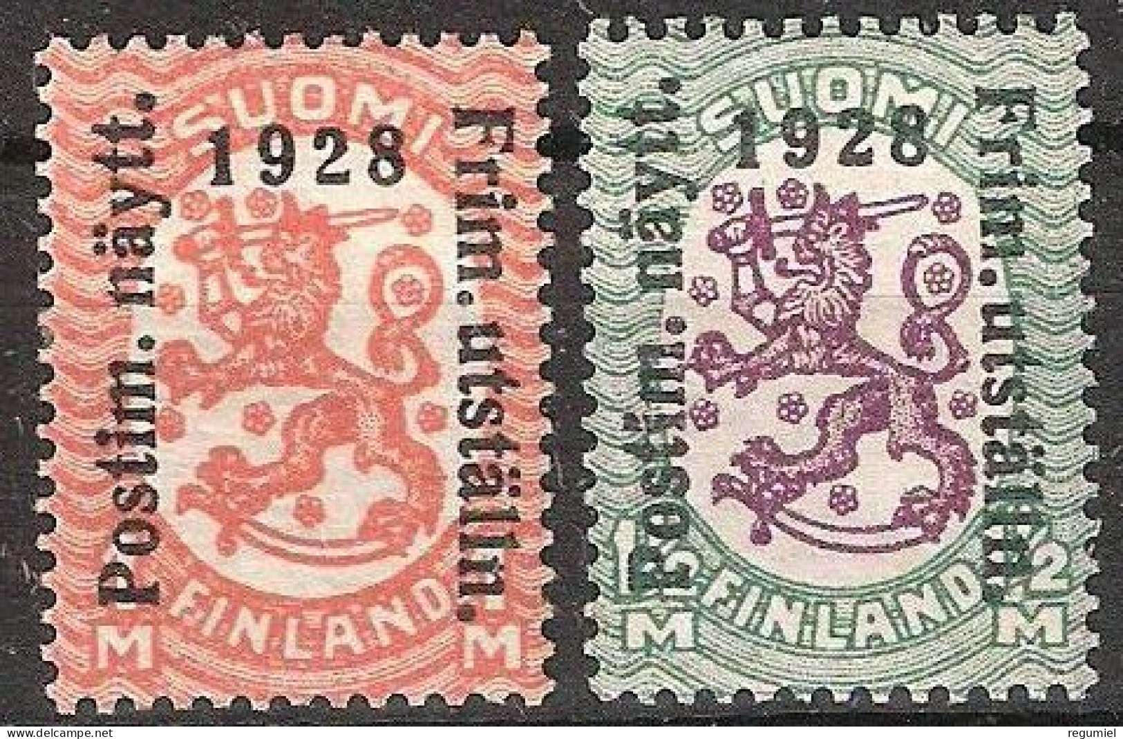 Finlandia 0134/135 * Charnela. 1928 - Unused Stamps