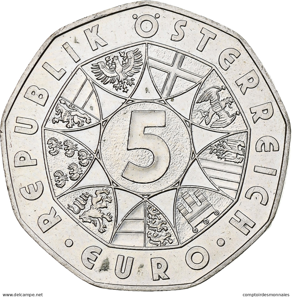 Autriche, 5 Euro, Présidence De L'UE, 2006, Vienna, Argent, SPL, KM:3117 - Autriche
