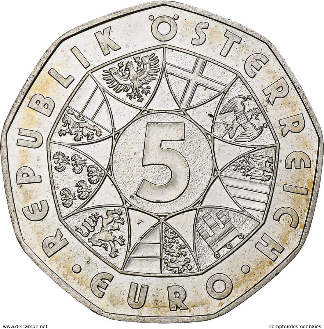 Autriche, 5 Euro, Universal Male Suffrage, 2007, Vienna, Argent, SPL, KM:3117 - Austria