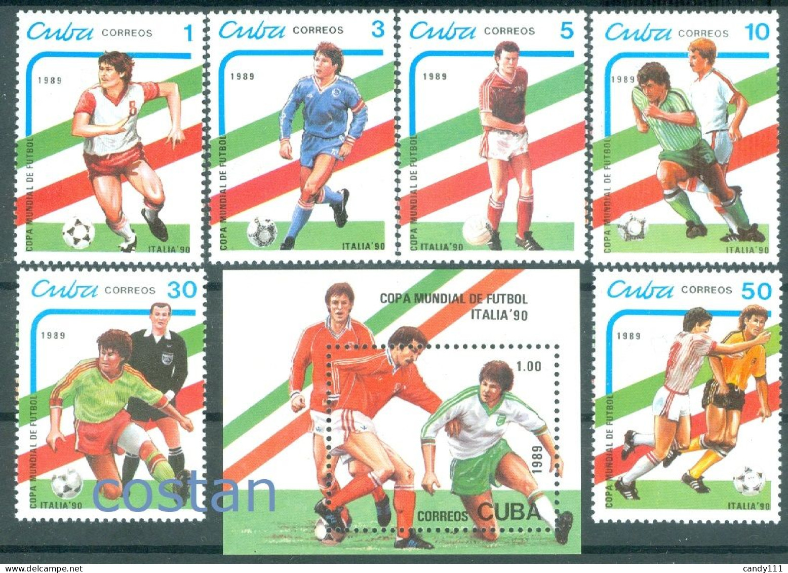 1989 Football/soccer World Championships Italy/ITALIA'90,cuba,3271,114,MNH - 1990 – Italie