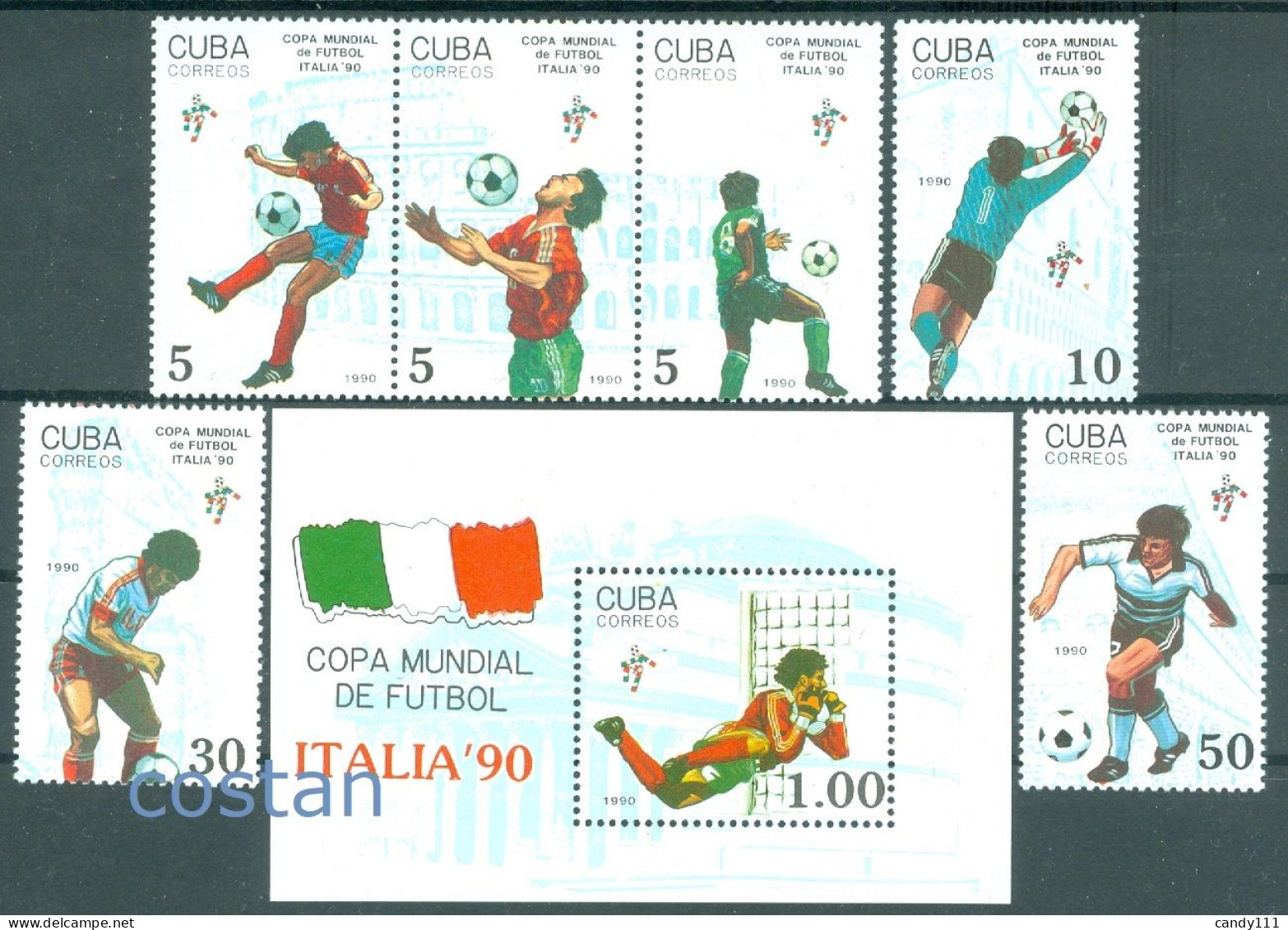 1990 Football/soccer World Championships Italy/ITALIA'90,cuba,3356,117,MNH - 1990 – Italie