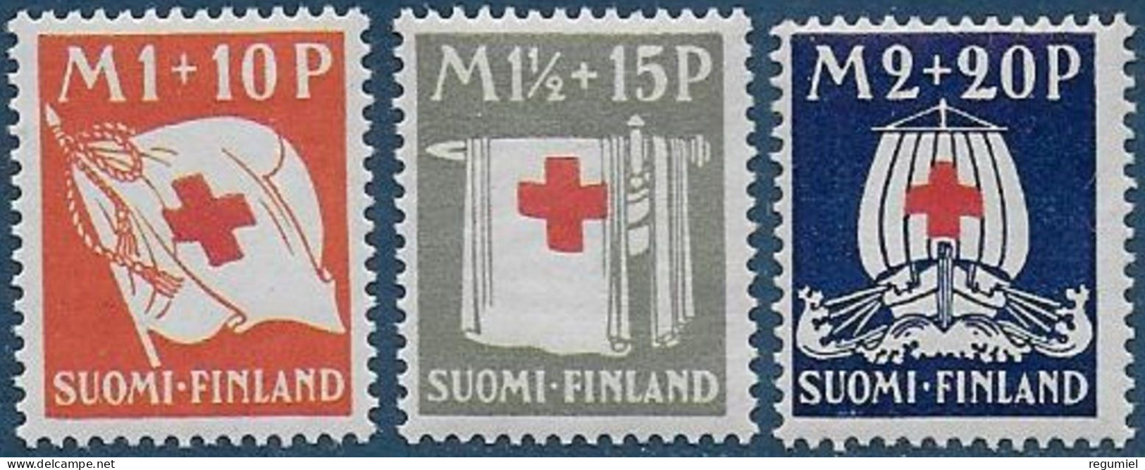 Finlandia 0156/158 * Charnela. 1930 - Neufs