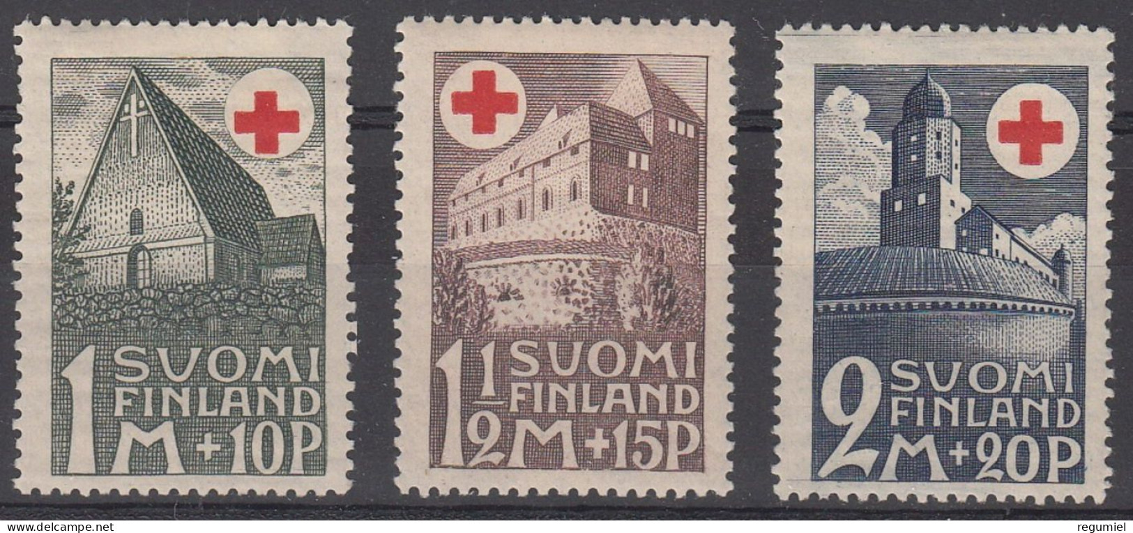 Finlandia 0161/163 * Charnela. 1931 - Neufs