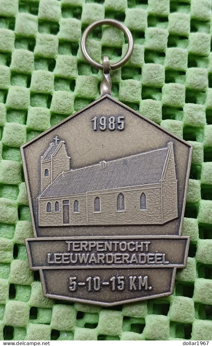 Medaille -  Terpentocht Leeuwarderadeel 1985- Leeuwarden   -  Original Foto  !!  Medallion  Dutch - Autres & Non Classés