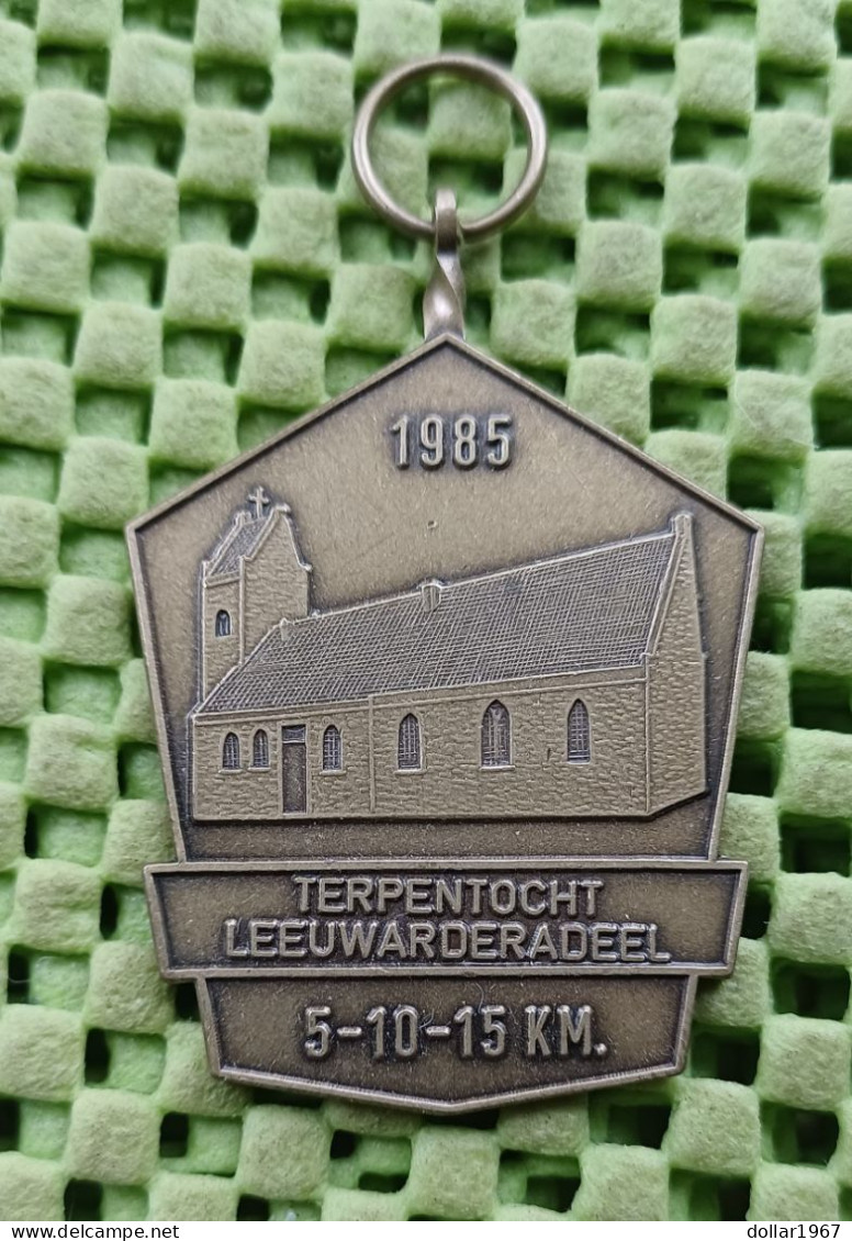 Medaille -  Terpentocht Leeuwarderadeel 1985- Leeuwarden   -  Original Foto  !!  Medallion  Dutch - Autres & Non Classés