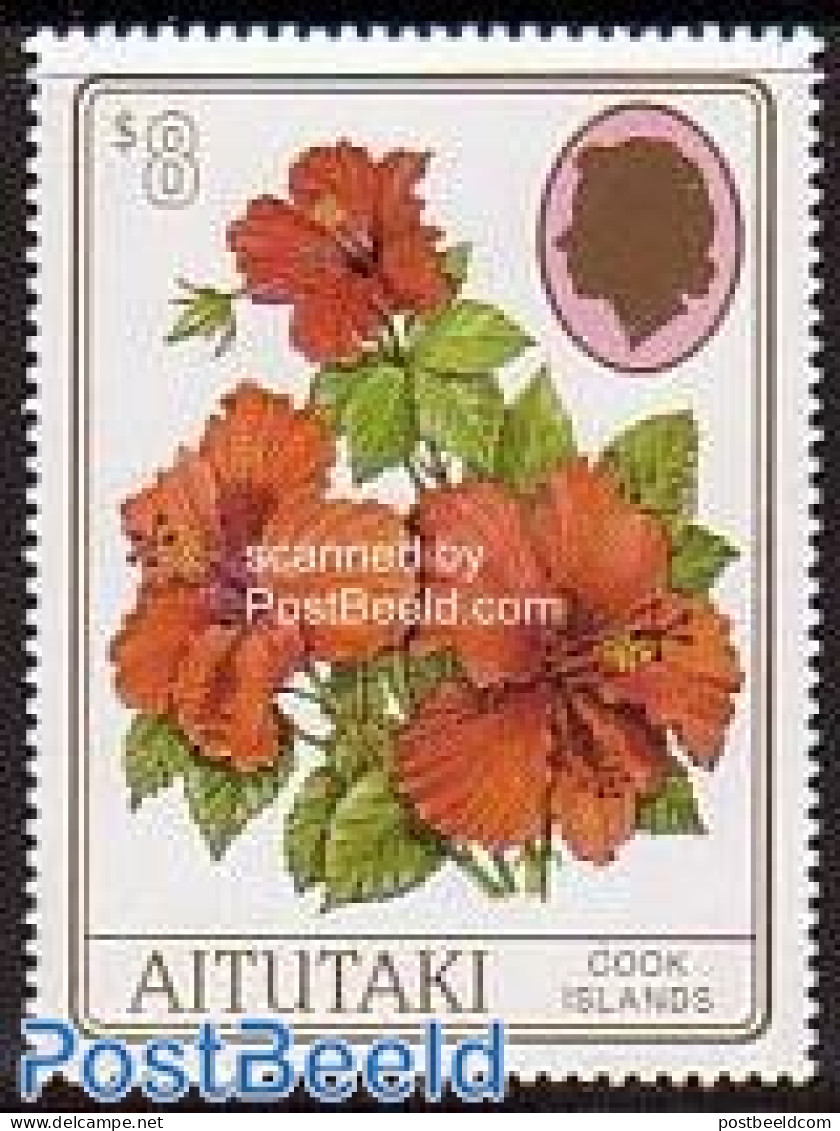 Aitutaki 1997 Definitive, Flower 1v, Mint NH, Nature - Flowers & Plants - Aitutaki