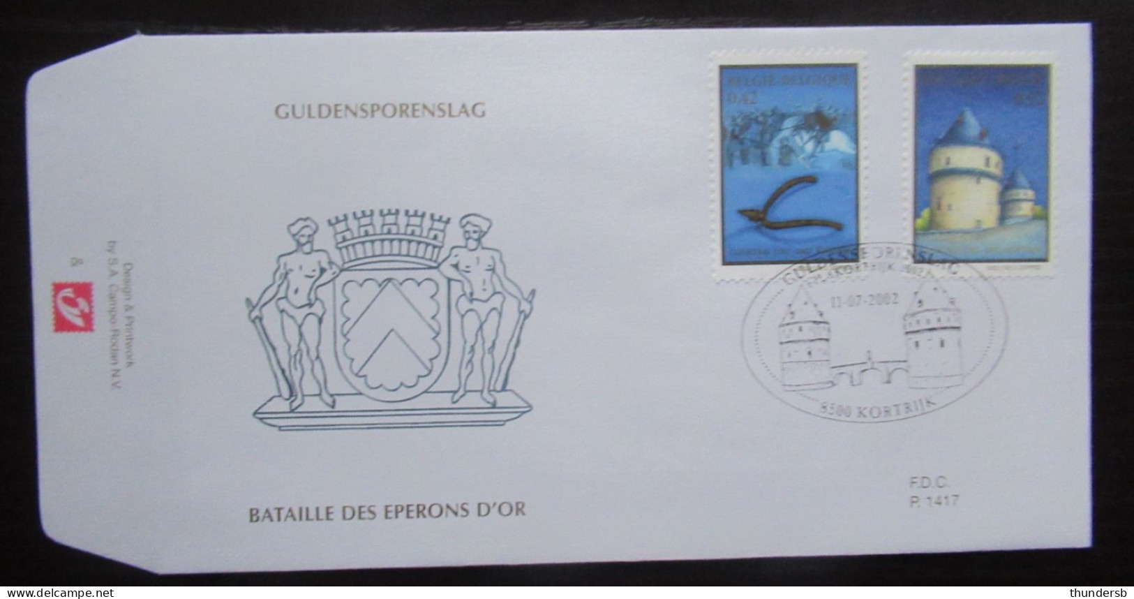 FDC 3088/89 'Guldensporenslag' - 2001-2010