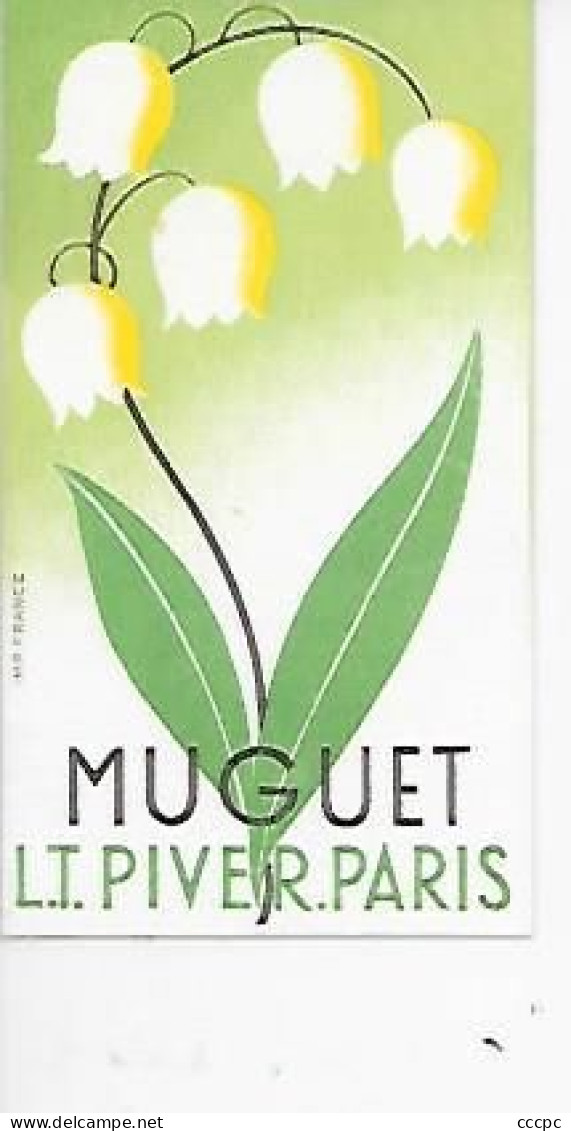 Petite Carte Publicitaire Parfum Muguet L.T. Pivert Paris - Pubblicitari