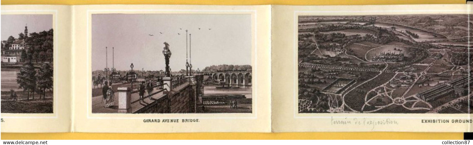 CENTENNIAL EXHIBITION PHILADELPHIA < Notebook of 24 views of the exhibition all visible