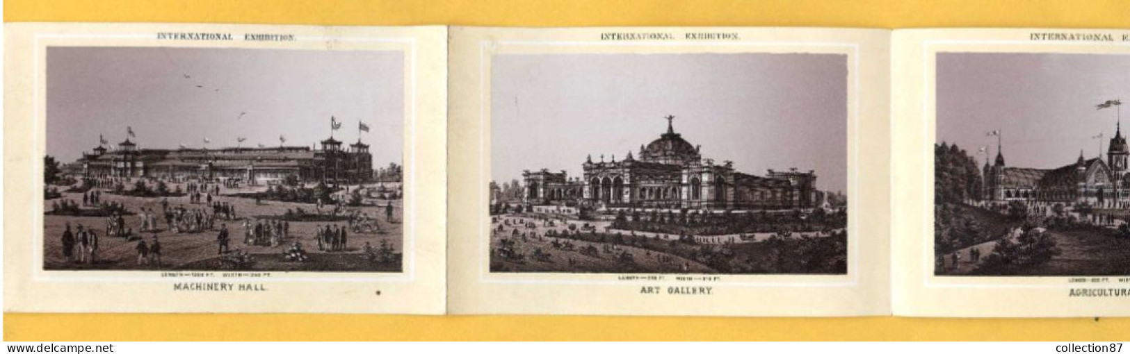 CENTENNIAL EXHIBITION PHILADELPHIA < Notebook of 24 views of the exhibition all visible